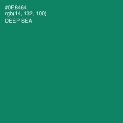 #0E8464 - Deep Sea Color Image