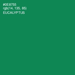 #0E8755 - Eucalyptus Color Image