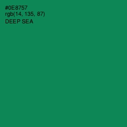 #0E8757 - Deep Sea Color Image