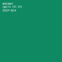 #0E8961 - Deep Sea Color Image