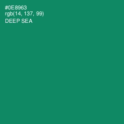 #0E8963 - Deep Sea Color Image