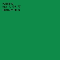 #0E8B49 - Eucalyptus Color Image