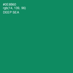 #0E8B60 - Deep Sea Color Image