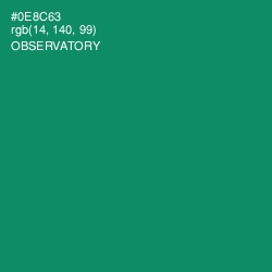 #0E8C63 - Observatory Color Image