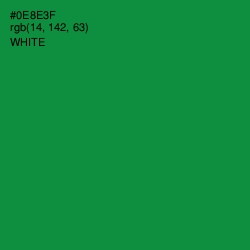 #0E8E3F - Forest Green Color Image