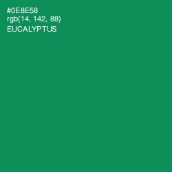 #0E8E58 - Eucalyptus Color Image