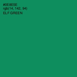 #0E8E5E - Elf Green Color Image