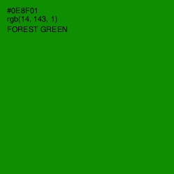 #0E8F01 - Forest Green Color Image