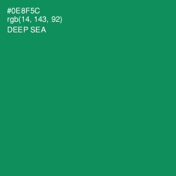 #0E8F5C - Deep Sea Color Image