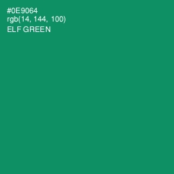 #0E9064 - Elf Green Color Image