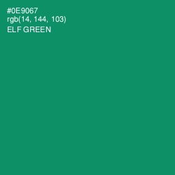 #0E9067 - Elf Green Color Image