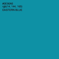 #0E90A5 - Eastern Blue Color Image