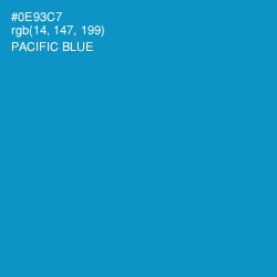 #0E93C7 - Pacific Blue Color Image
