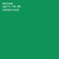 #0E9458 - Green Haze Color Image