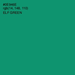 #0E946E - Elf Green Color Image