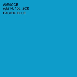 #0E9CCB - Pacific Blue Color Image