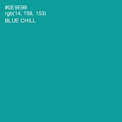 #0E9E99 - Blue Chill Color Image