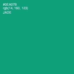#0EA07B - Jade Color Image