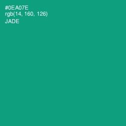 #0EA07E - Jade Color Image