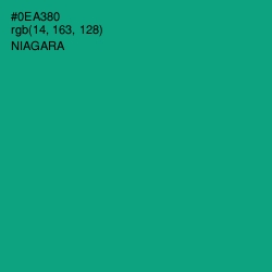 #0EA380 - Niagara Color Image