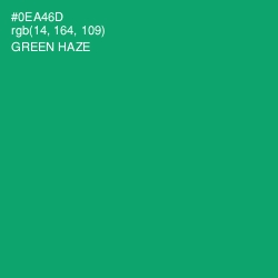 #0EA46D - Green Haze Color Image