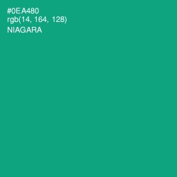 #0EA480 - Niagara Color Image