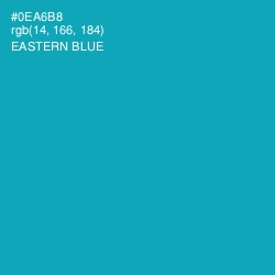 #0EA6B8 - Eastern Blue Color Image