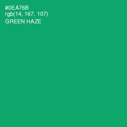 #0EA76B - Green Haze Color Image