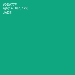 #0EA77F - Jade Color Image