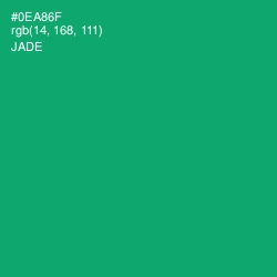 #0EA86F - Jade Color Image