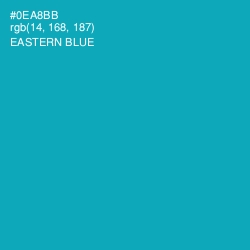 #0EA8BB - Eastern Blue Color Image