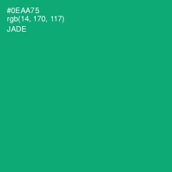 #0EAA75 - Jade Color Image