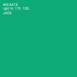 #0EAA78 - Jade Color Image