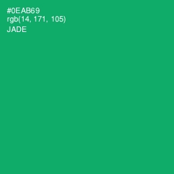 #0EAB69 - Jade Color Image