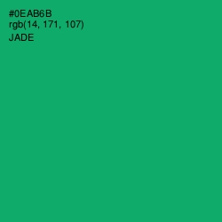 #0EAB6B - Jade Color Image