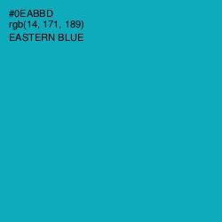 #0EABBD - Eastern Blue Color Image