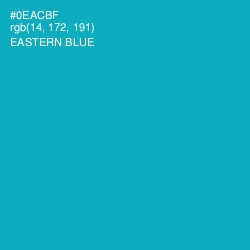 #0EACBF - Eastern Blue Color Image