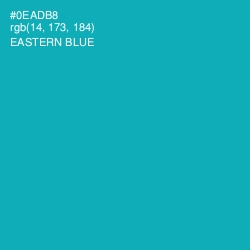 #0EADB8 - Eastern Blue Color Image