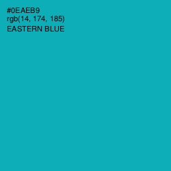 #0EAEB9 - Eastern Blue Color Image