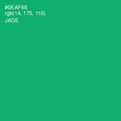 #0EAF6E - Jade Color Image