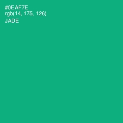 #0EAF7E - Jade Color Image