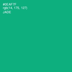 #0EAF7F - Jade Color Image