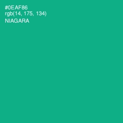#0EAF86 - Niagara Color Image