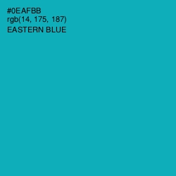 #0EAFBB - Eastern Blue Color Image