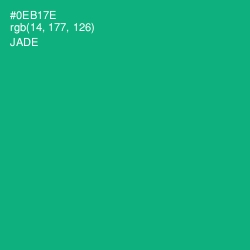 #0EB17E - Jade Color Image