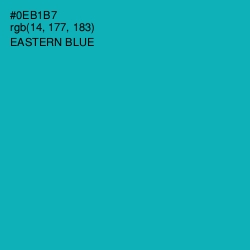 #0EB1B7 - Eastern Blue Color Image