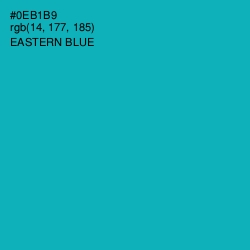 #0EB1B9 - Eastern Blue Color Image