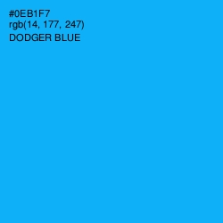 #0EB1F7 - Dodger Blue Color Image
