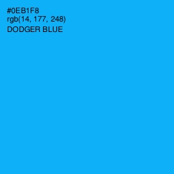 #0EB1F8 - Dodger Blue Color Image