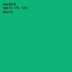 #0EB378 - Jade Color Image